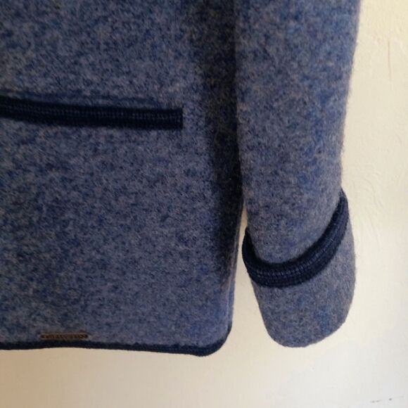 Giesswein Tyrol pure wool grey Austrian traditional jacket wool gray EU 40 US 10 - Picture 8 of 10